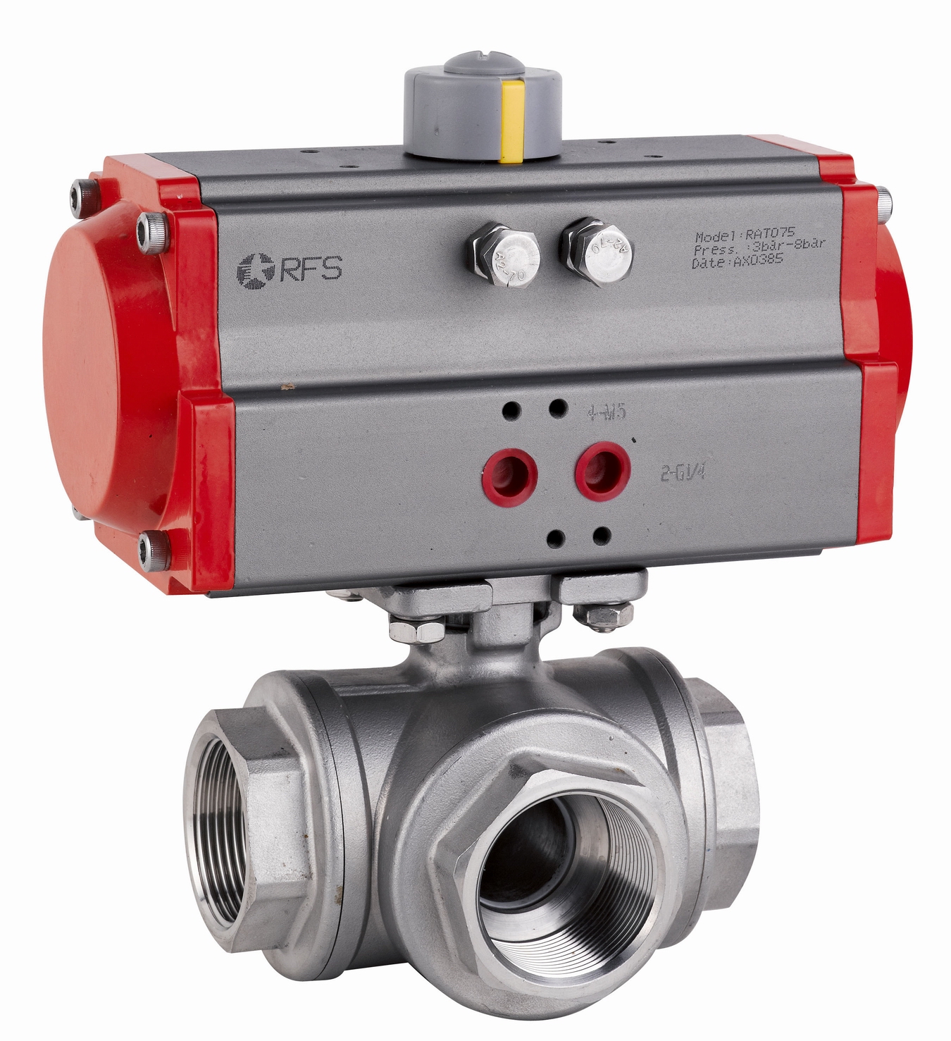 3 way ball valve with actuator – Elemec